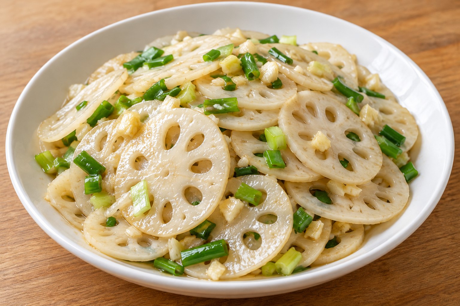 Lotus Root Stir-fry — AI-generated dish reference, not a photo