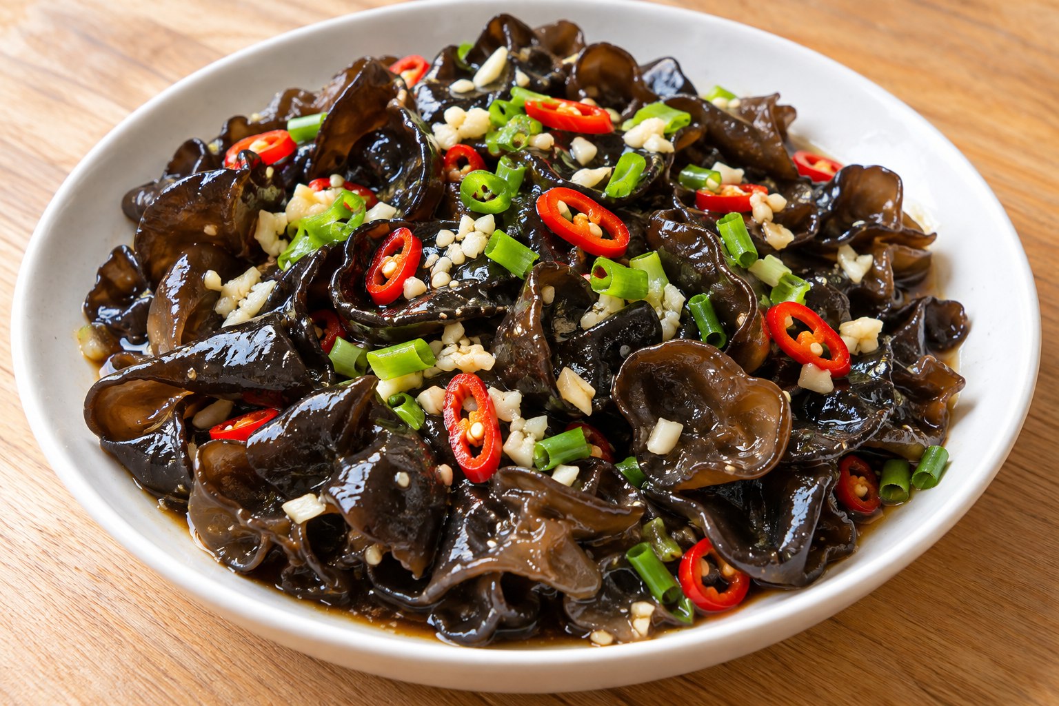 Wood Ear Mushroom Salad — AI-generated dish reference, not a photo